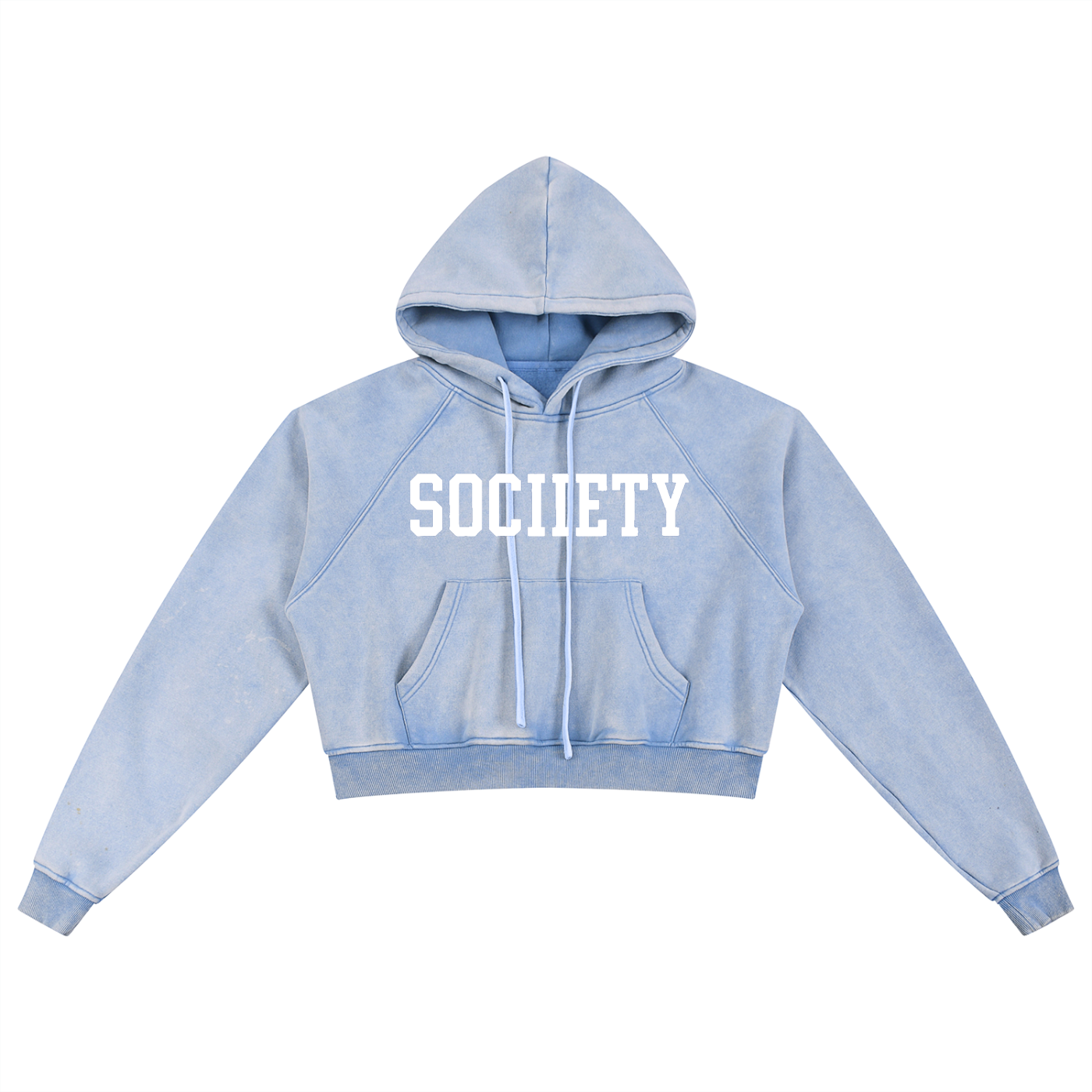 Women's Snow Washed Cropped Hoodie