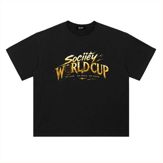 World Cup Trophy Drop Shoulder Cotton T-Shirt