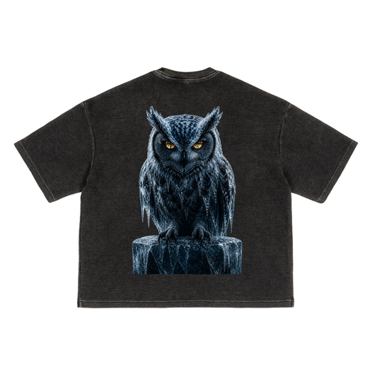 Owl Summer 26 Washed Waffle Boxy T-Shirt
