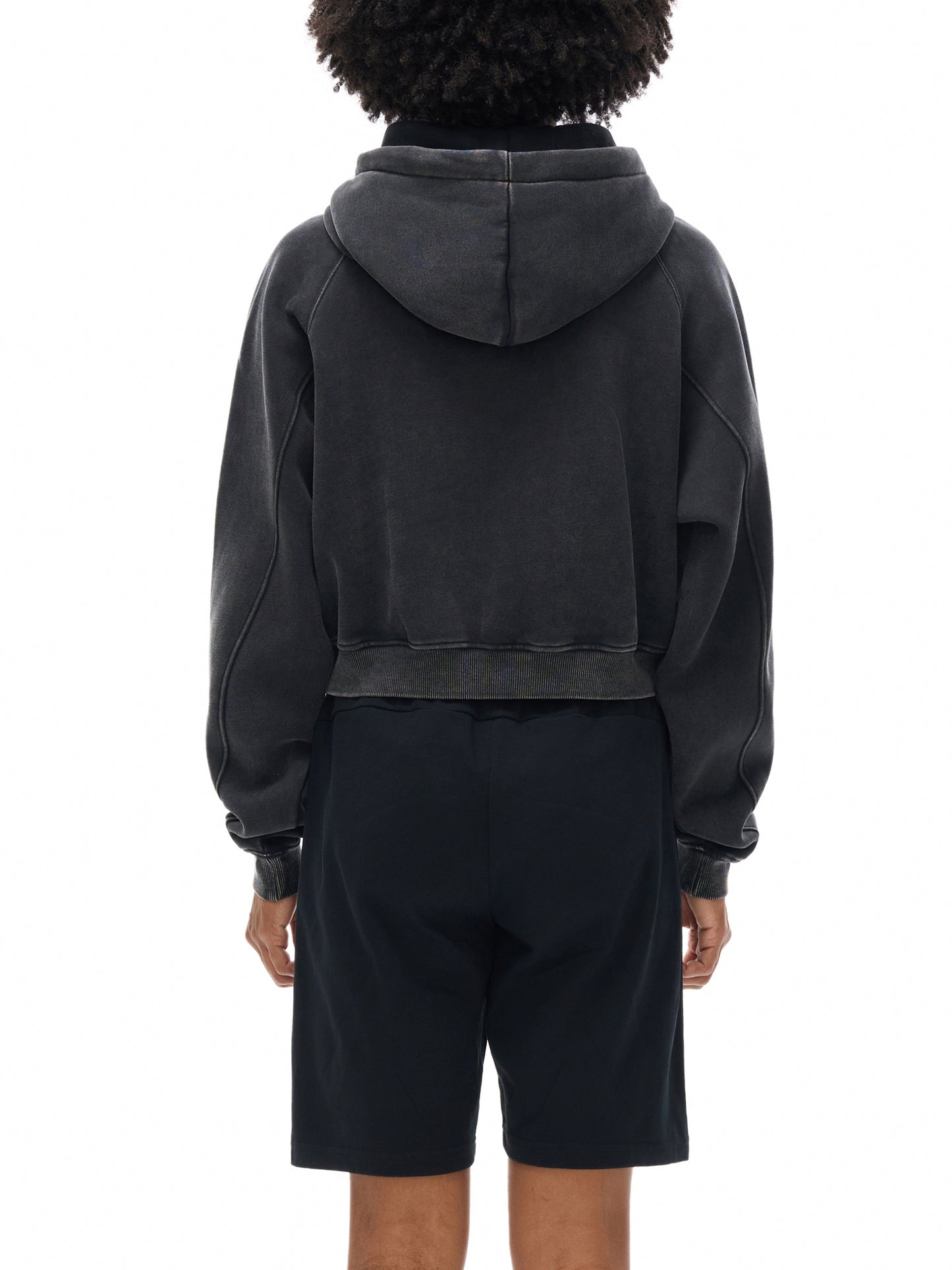 Women's Snow Washed Cropped Hoodie