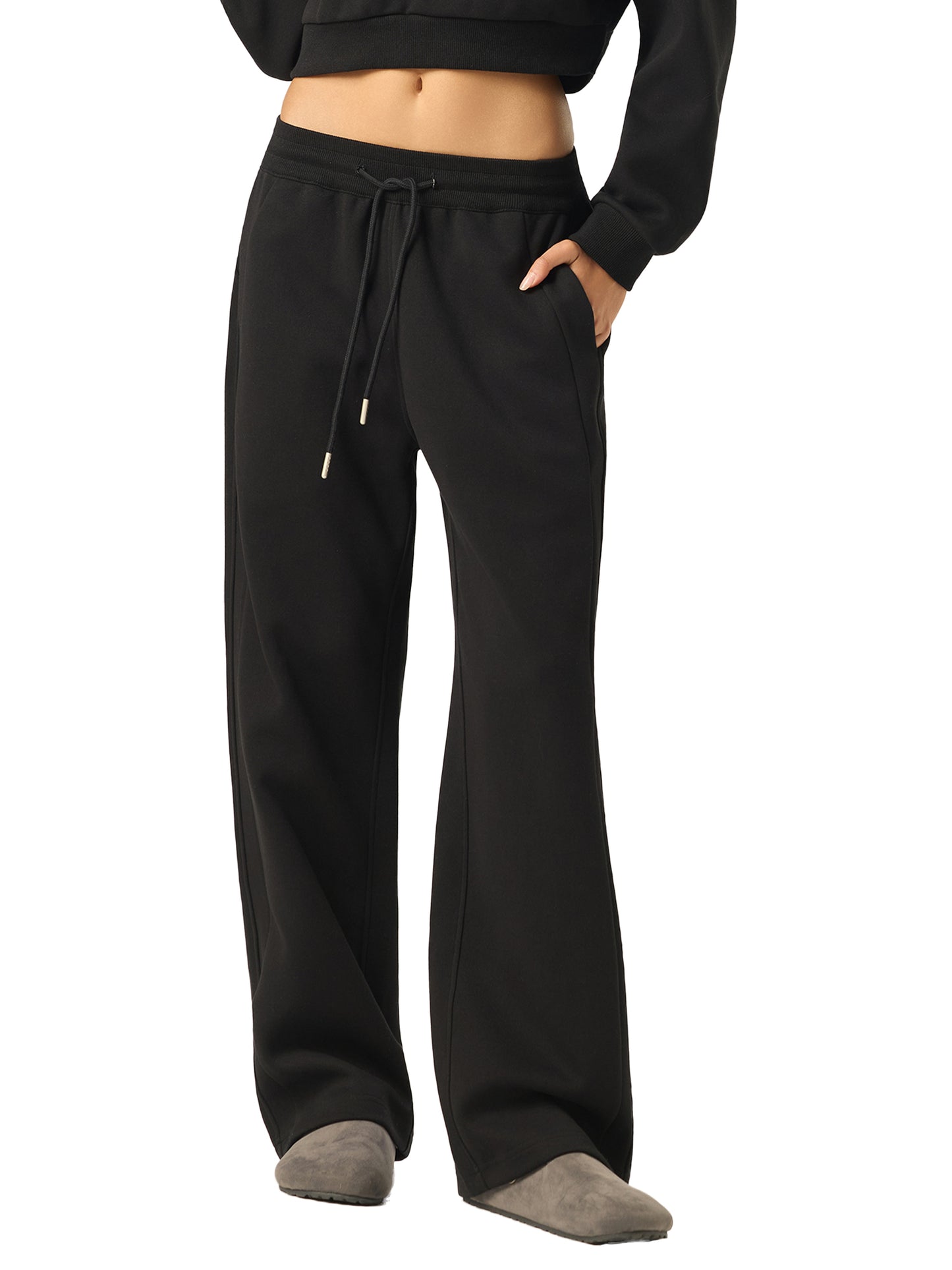 Women’s Essential Drawstring Straight-Leg Sweatpants