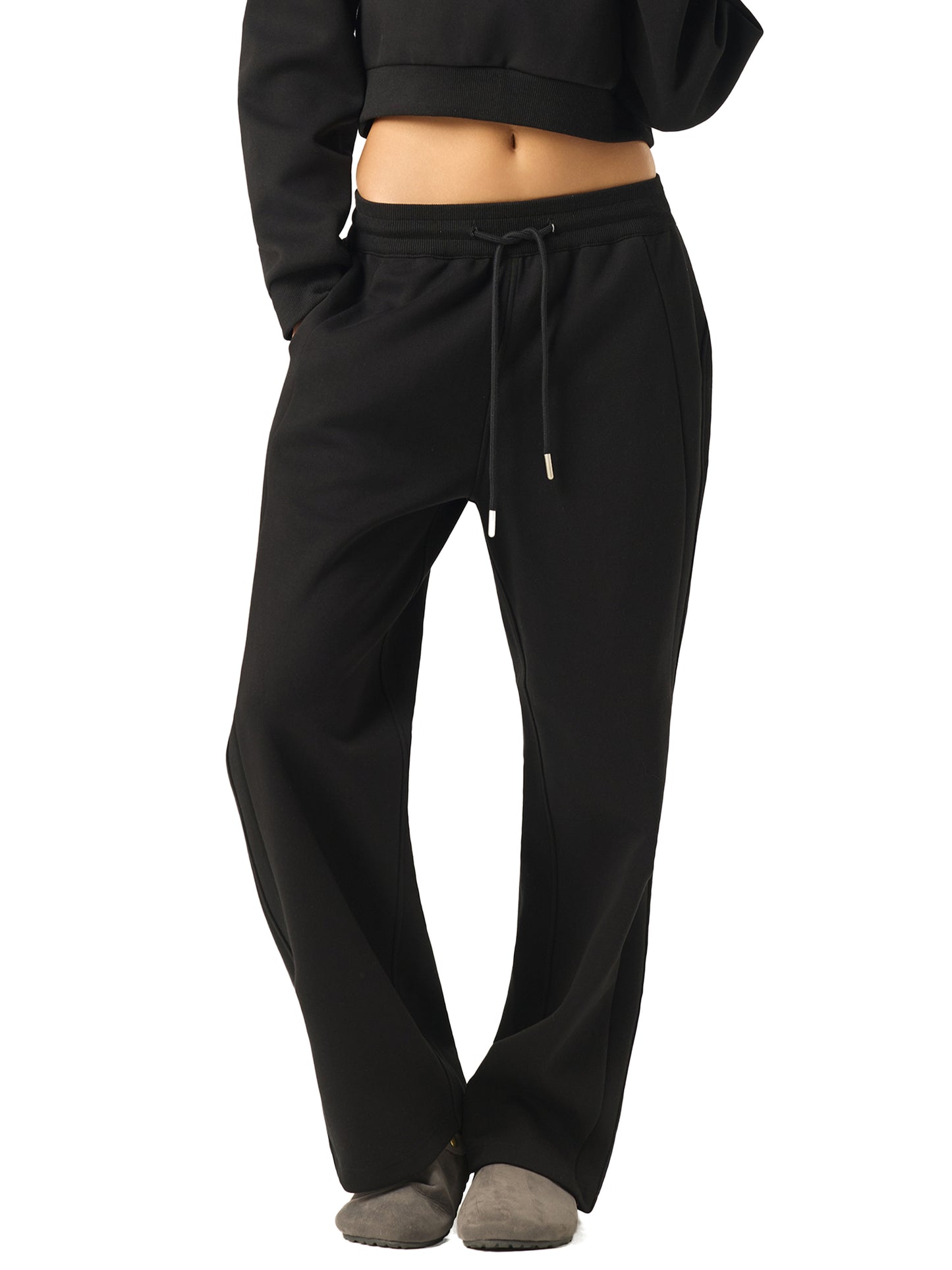 Women’s Essential Drawstring Straight-Leg Sweatpants