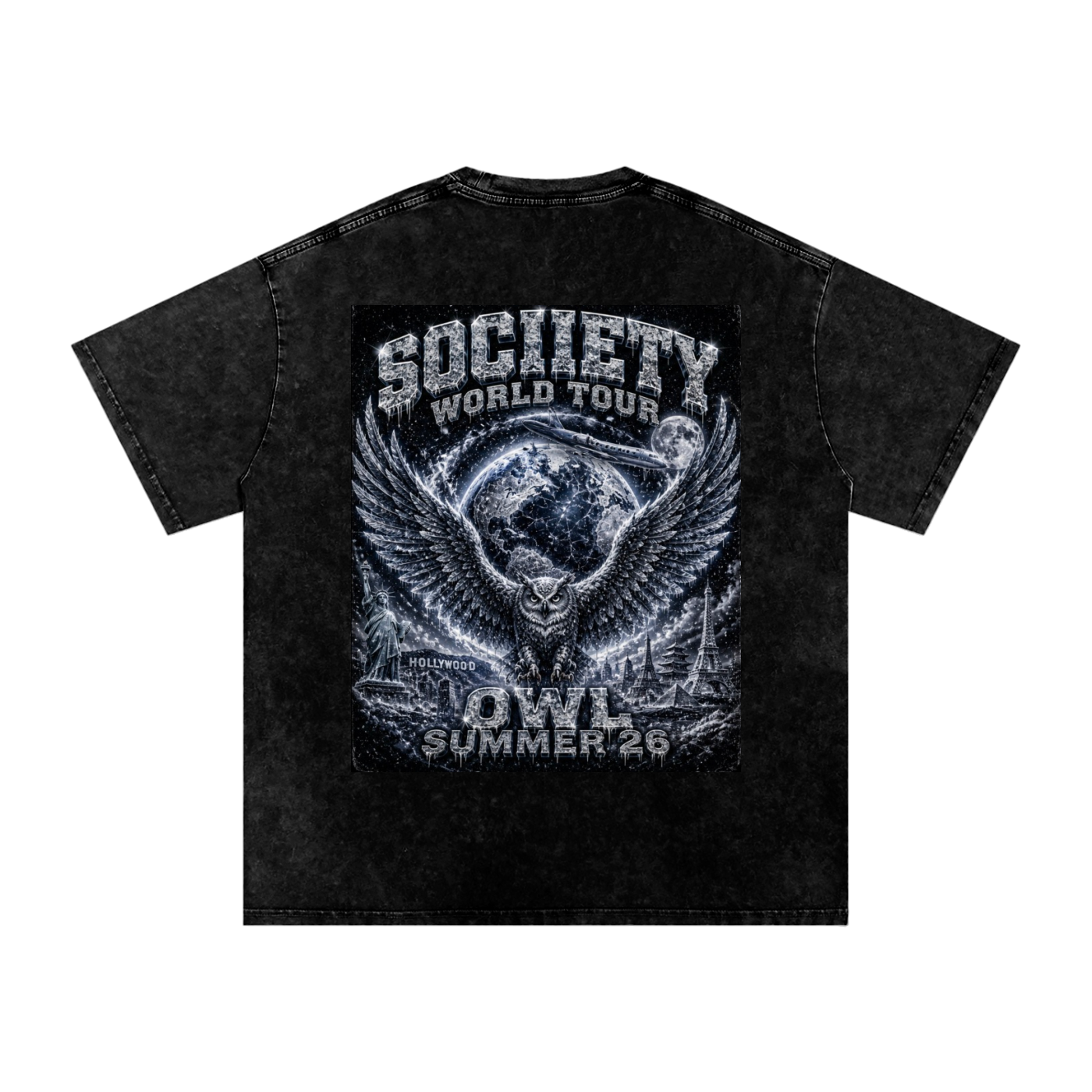 Sociiety World Tour Snow Washed T