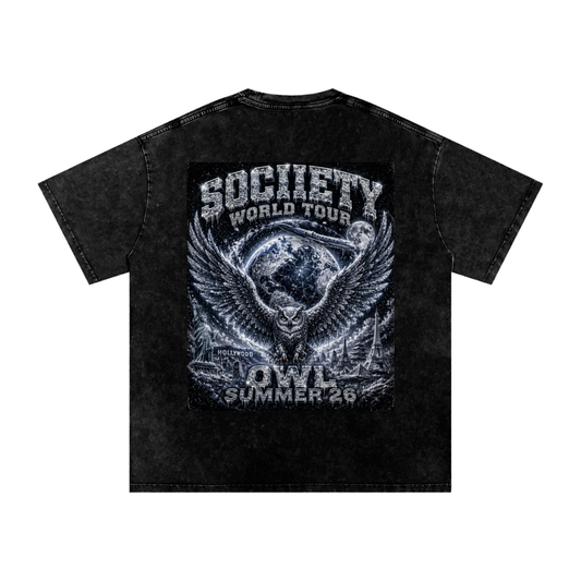 Sociiety World Tour Snow Washed T