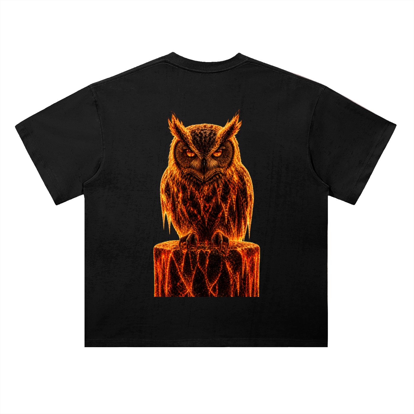 Owl Summer 26 Down Drop Shoulder Cotton T-Shirt