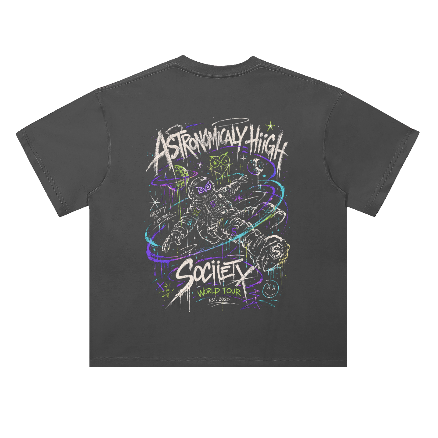 Astronomically Hiigh 26 Drop Shoulder Cotton T-Shirt