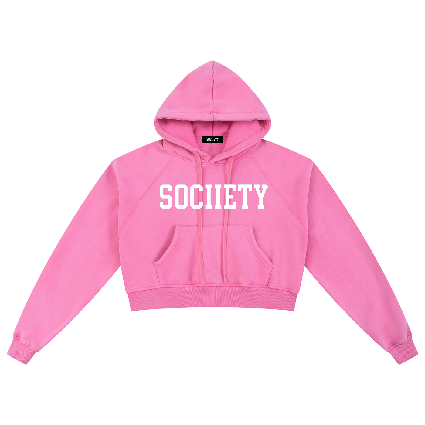 Women’s University Snow Washed Cropped Hoodie