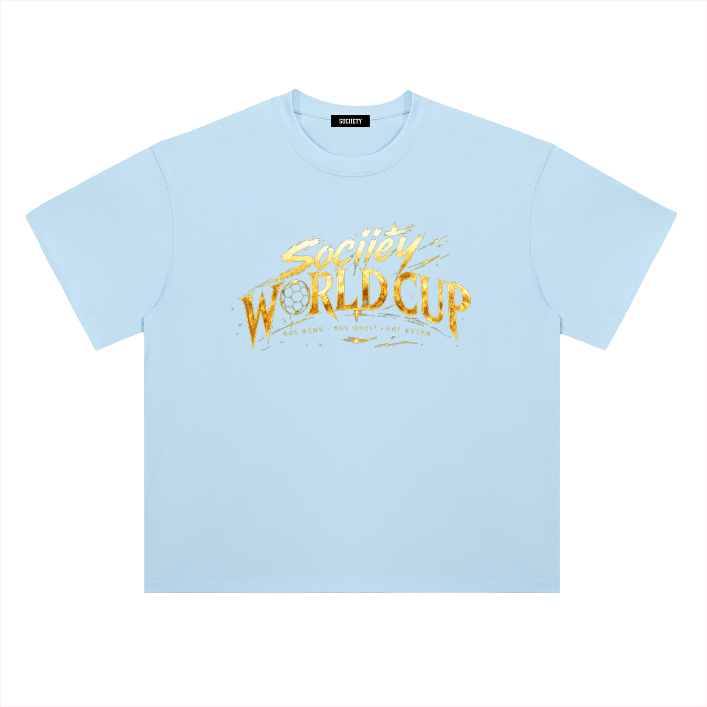 World Cup Trophy Drop Shoulder Cotton T-Shirt