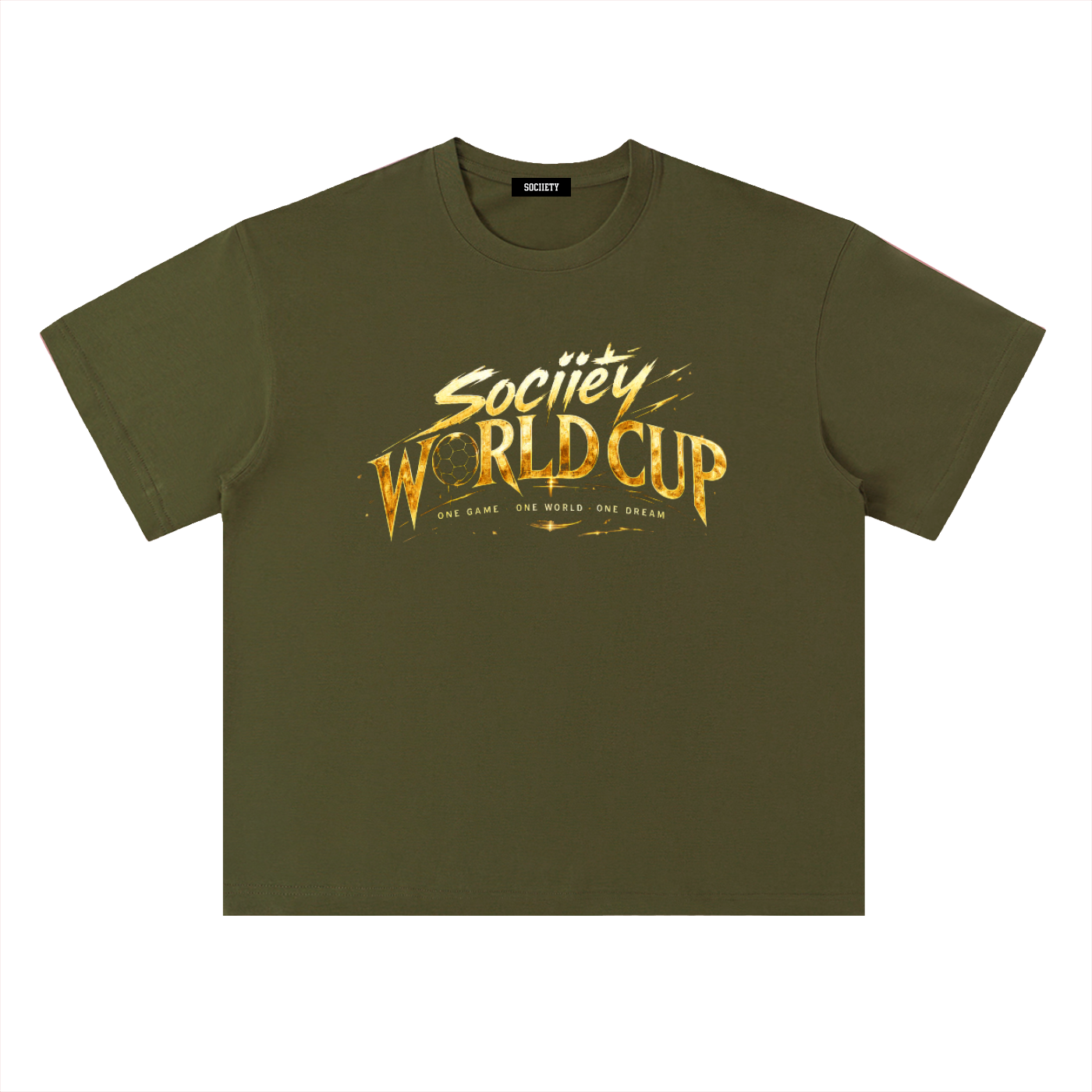 World Cup Trophy Drop Shoulder Cotton T-Shirt