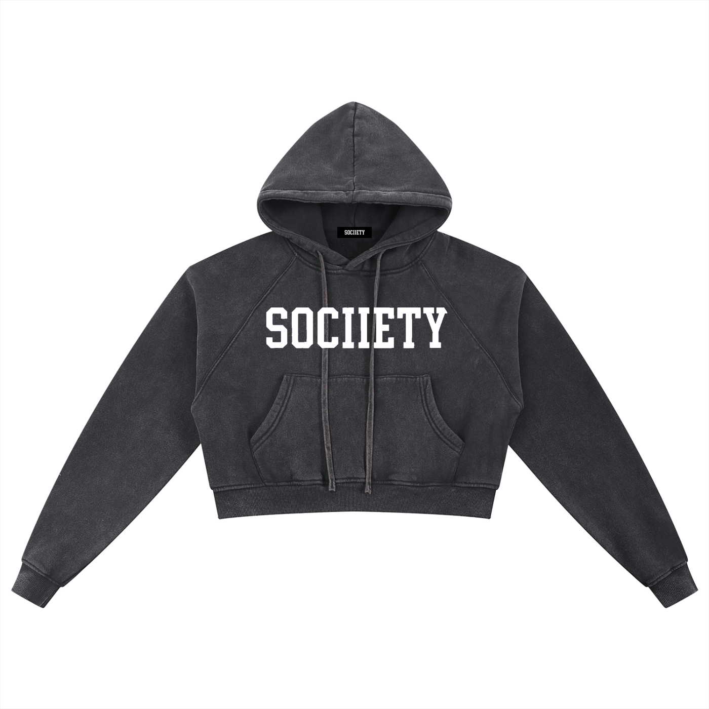 Women’s University Snow Washed Cropped Hoodie