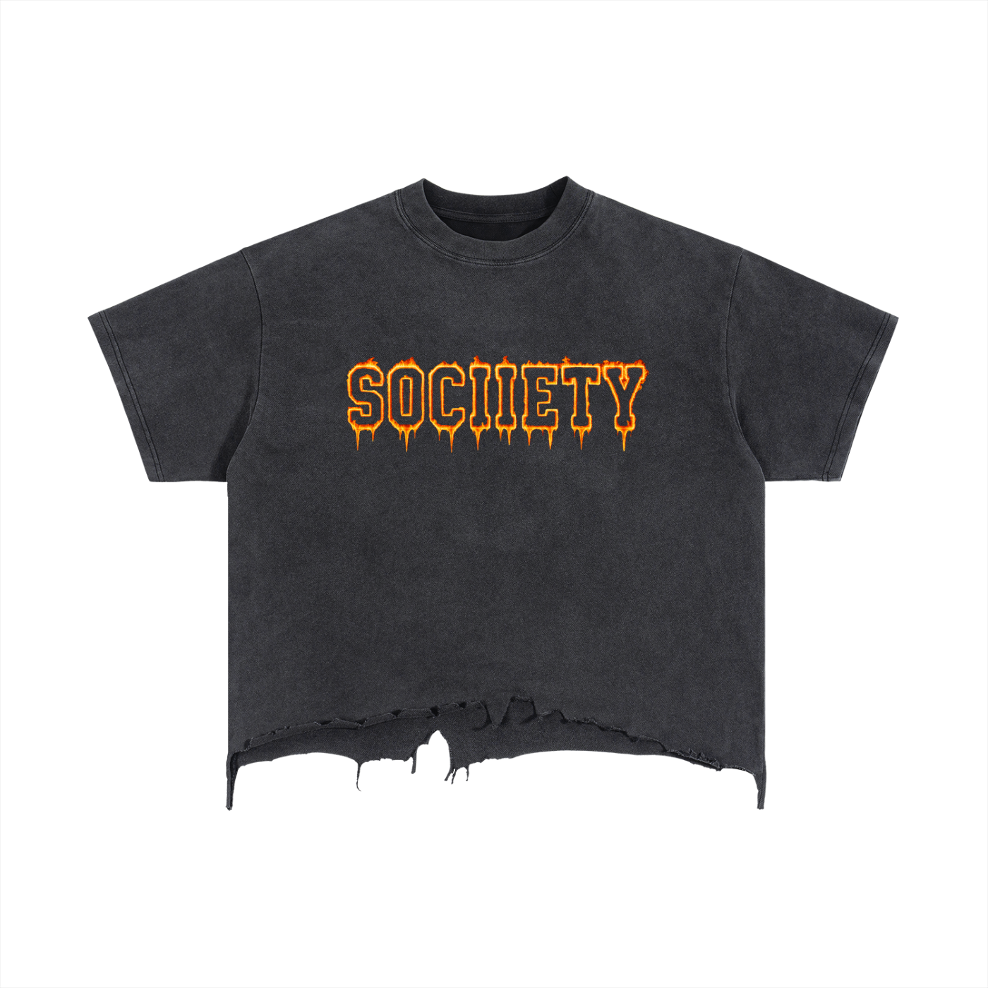 Burn It Down Vintage Wash Distressed T-Shirt
