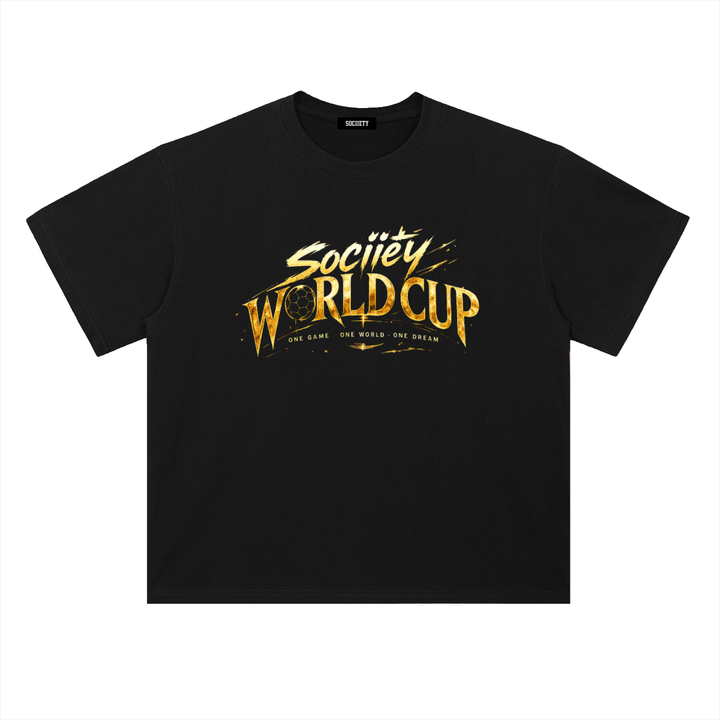 World Cup Trophy Drop Shoulder Cotton T-Shirt