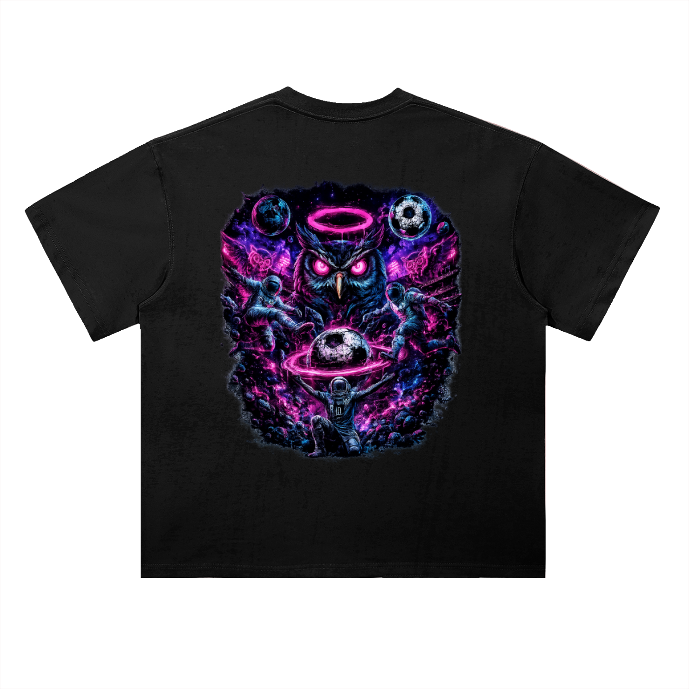 Astronomical Cup Drop Shoulder Cotton T-Shirt