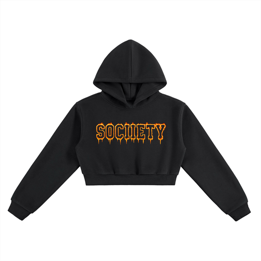 Women’s Burn it Down Essential Cropped Hoodie