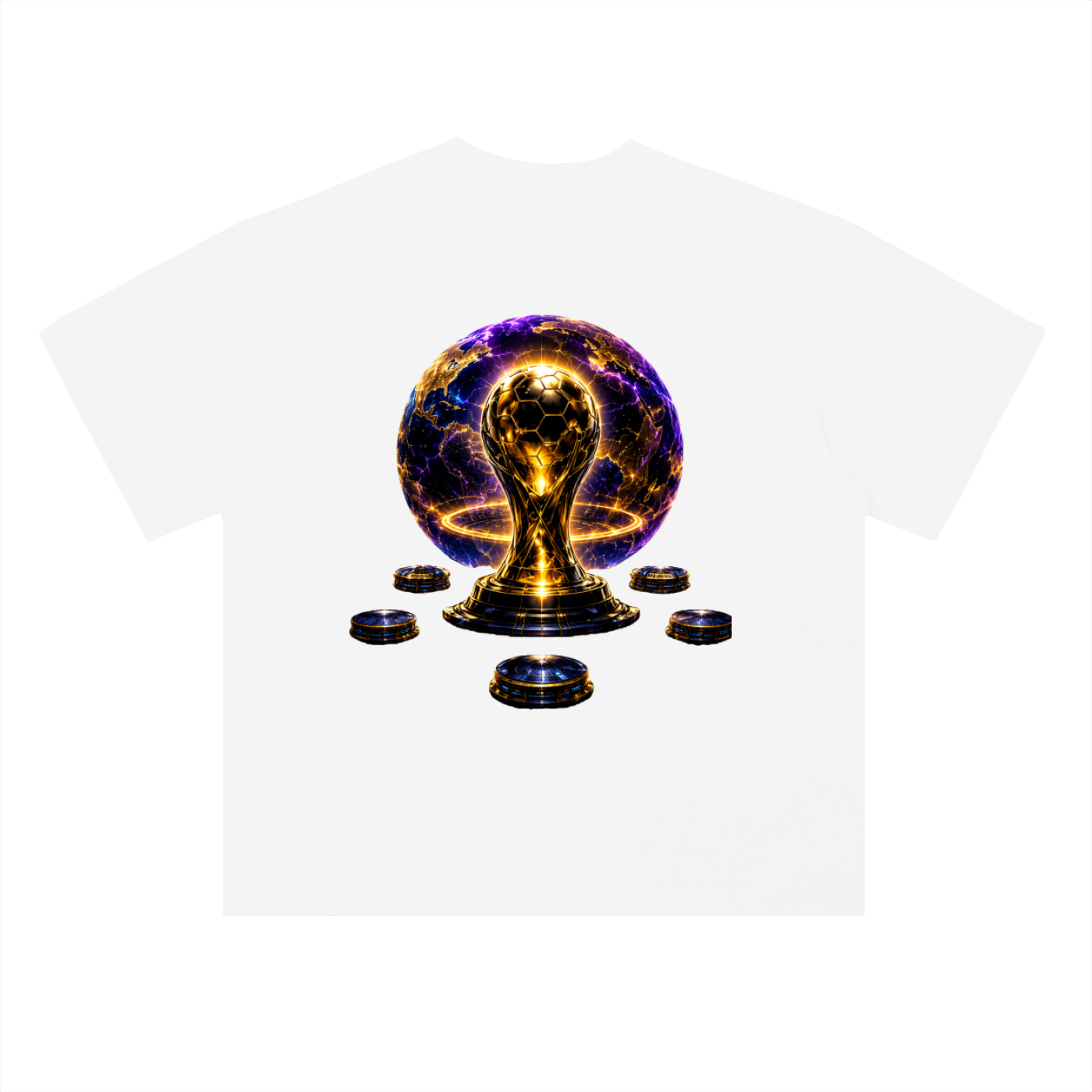 World Cup Trophy Drop Shoulder Cotton T-Shirt