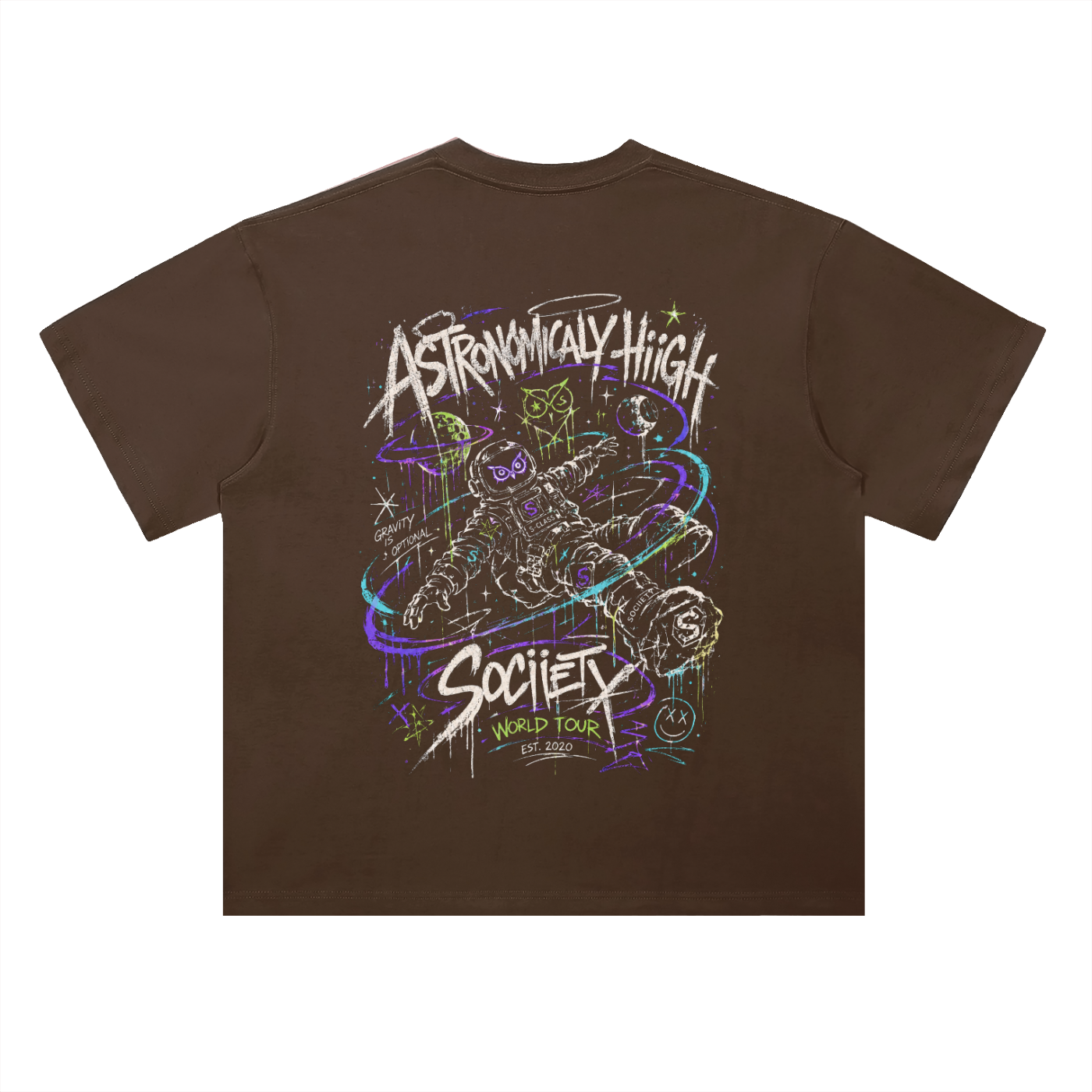 Astronomically Hiigh 26 Drop Shoulder Cotton T-Shirt