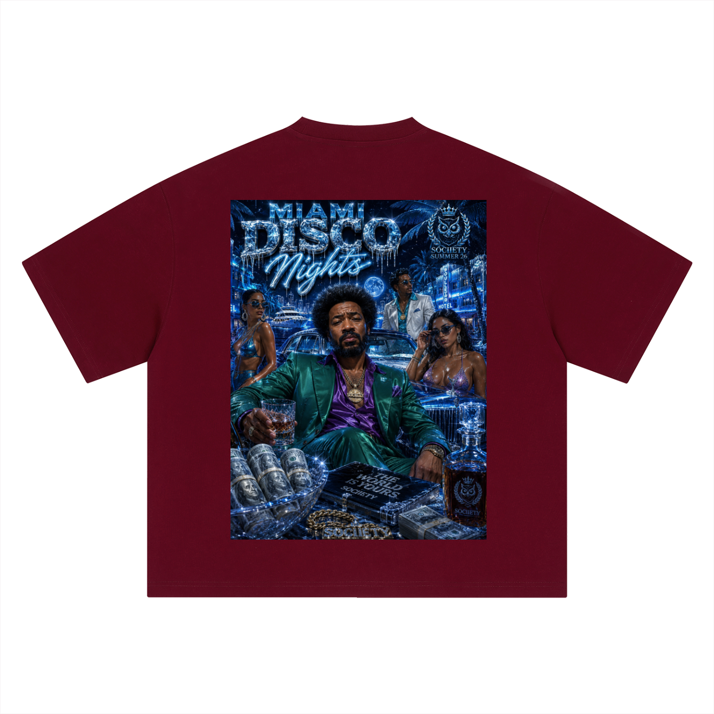 Miami Disco Nights Oversized T