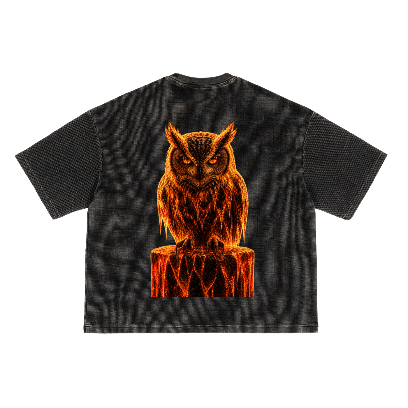 Owl Summer 26 Waffle Washed Boxy T-Shirt