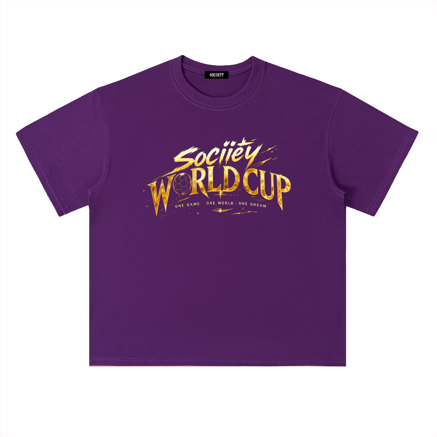 World Cup Trophy Drop Shoulder Cotton T-Shirt