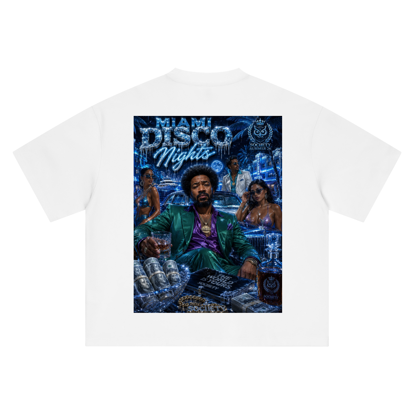 Miami Disco Nights Oversized T