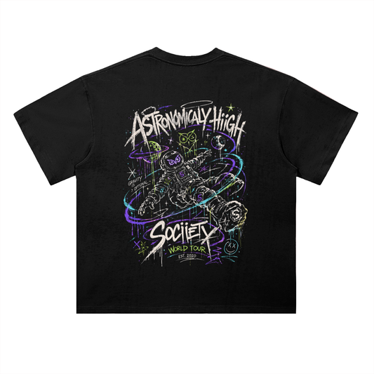 Astronomically Hiigh 26 Drop Shoulder Cotton T-Shirt