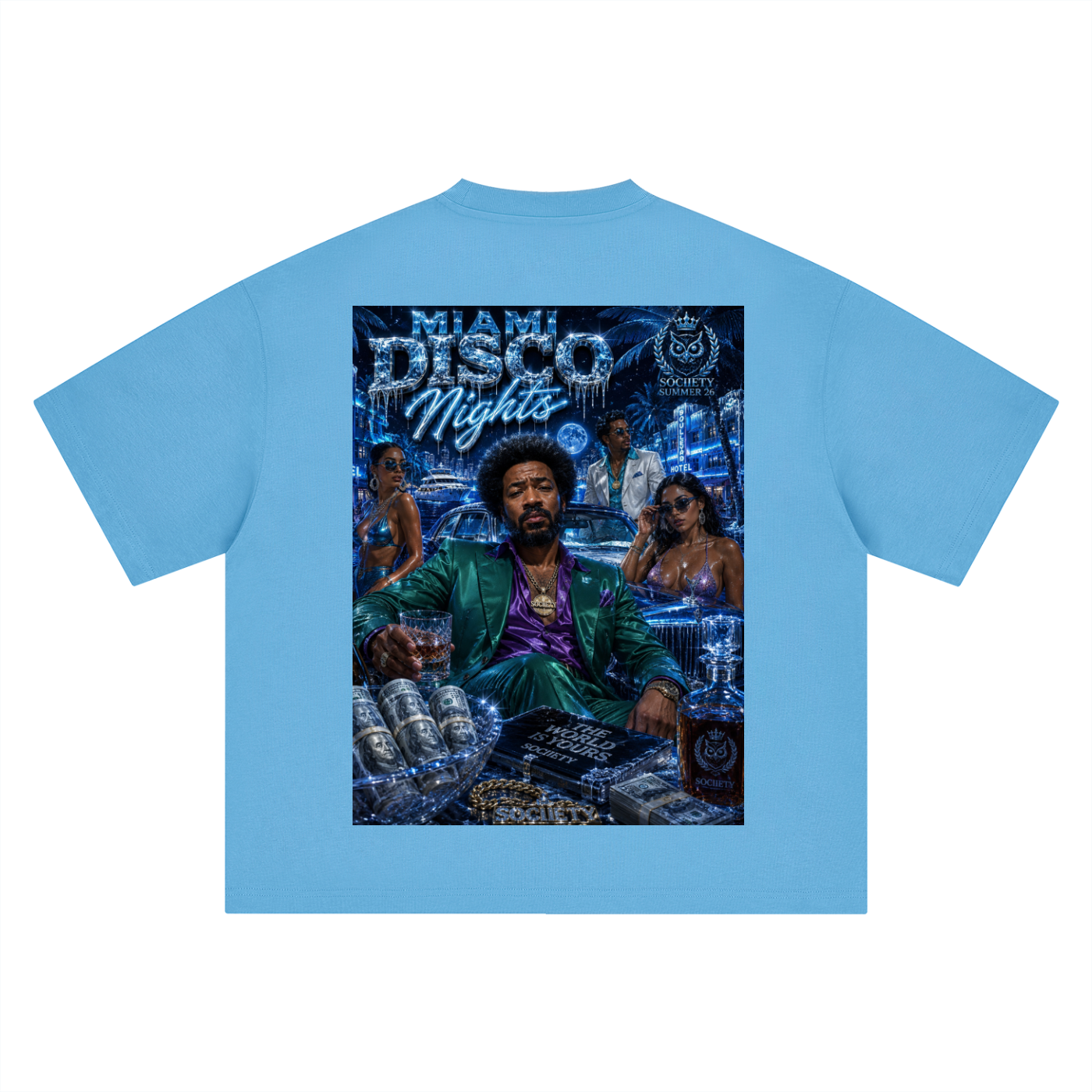 Miami Disco Nights Oversized T