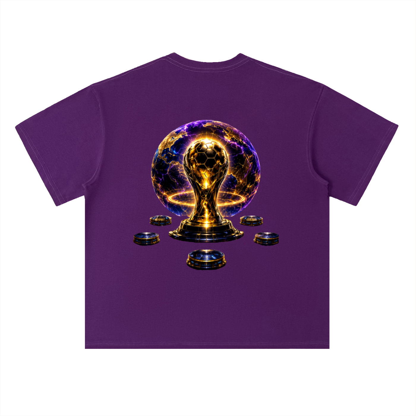 World Cup Trophy Drop Shoulder Cotton T-Shirt