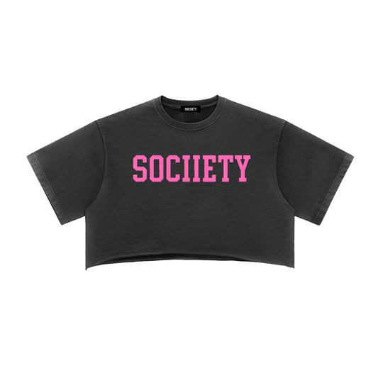 Women’s Sociiety Snow Washed Crop Top