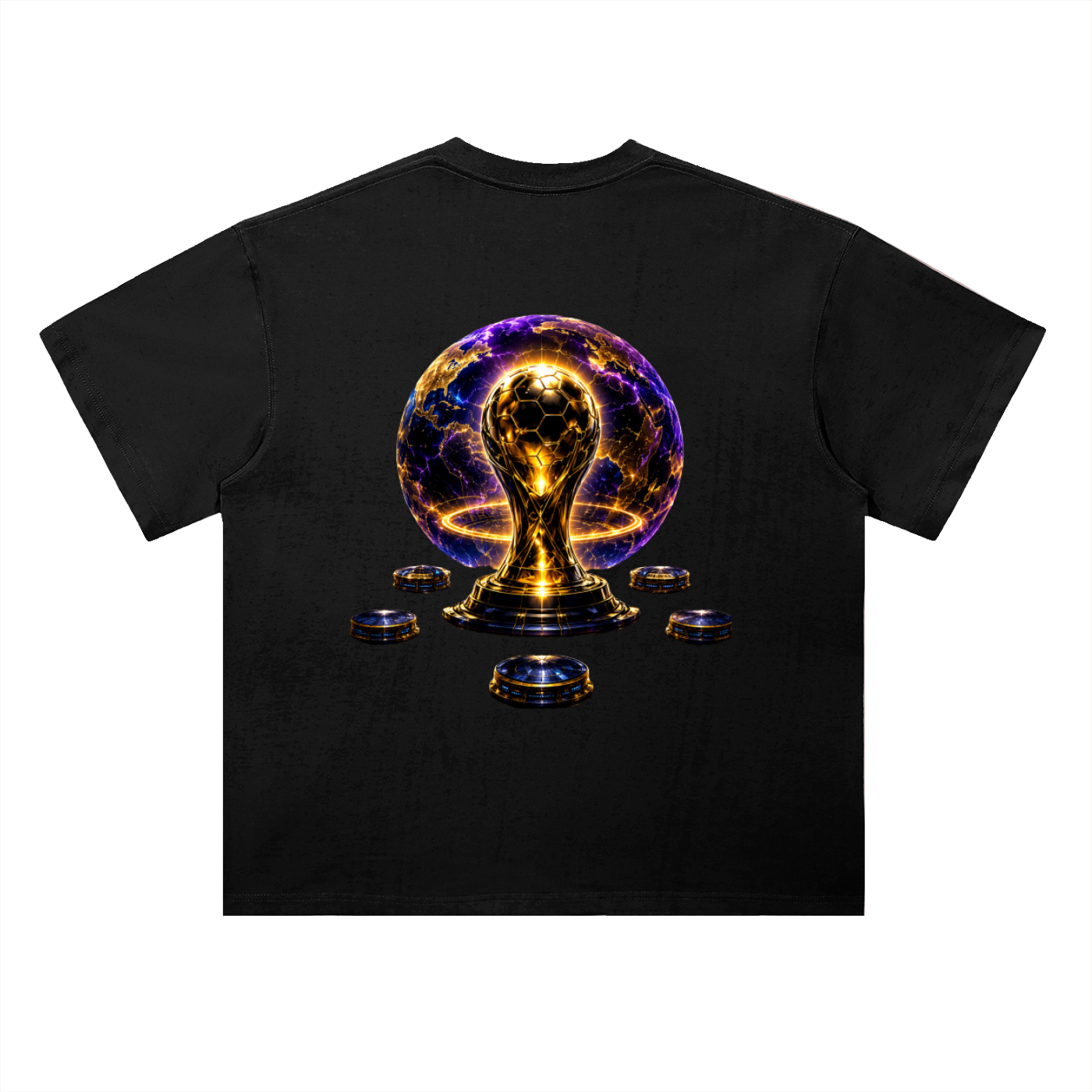 World Cup Trophy Drop Shoulder Cotton T-Shirt