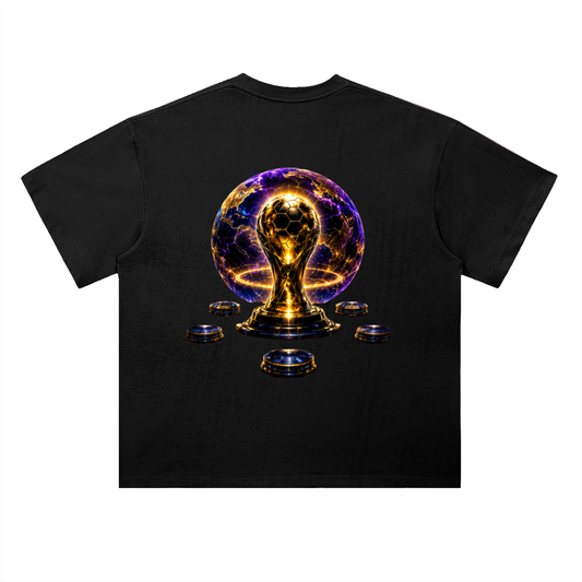 World Cup Trophy Drop Shoulder Cotton T-Shirt