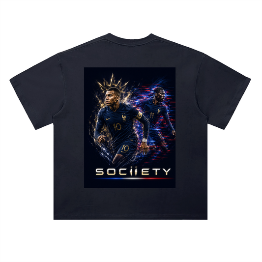 France Drop Shoulder Cotton T-Shirt