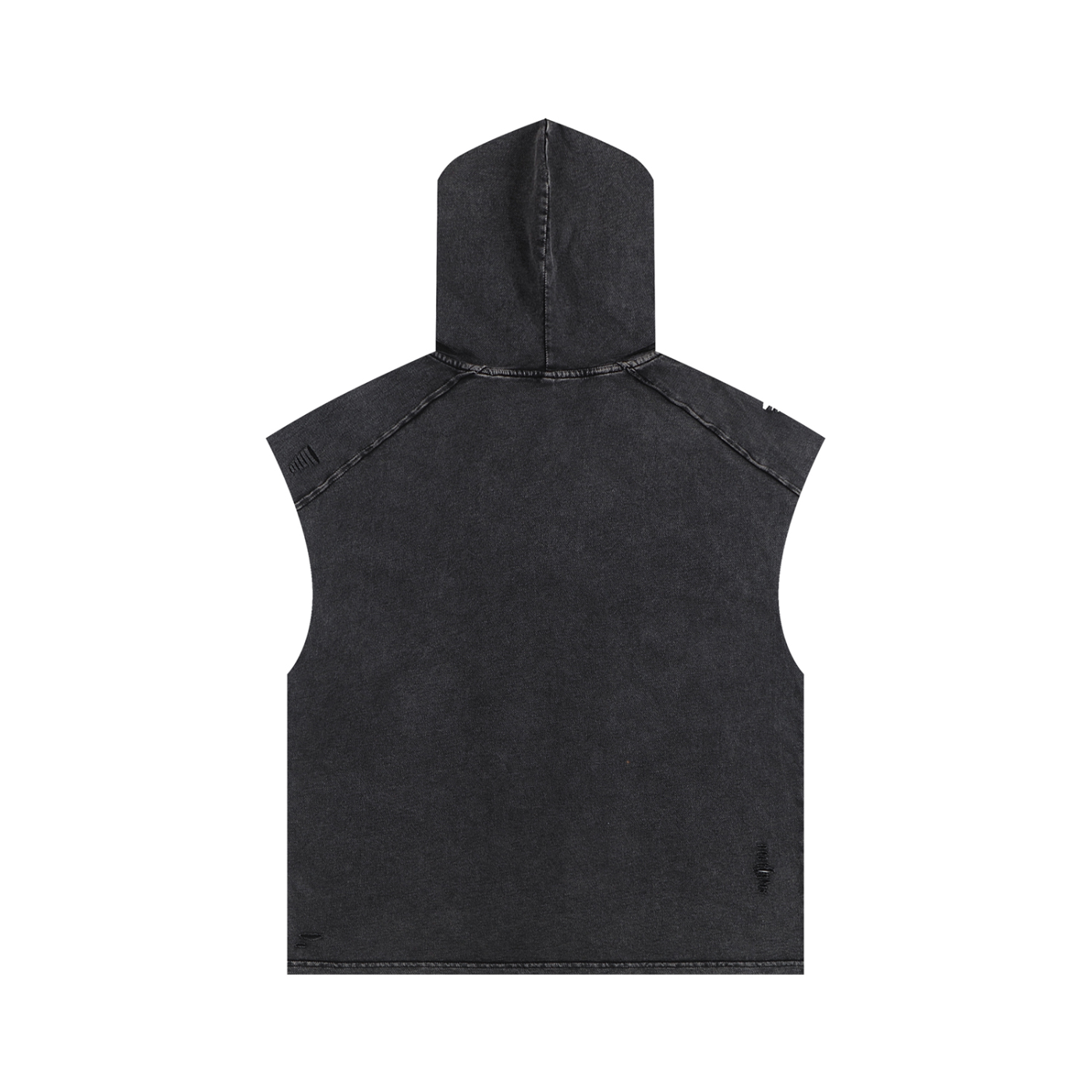Freeze It Up Snow Washed Boxy Hooded Tank Top