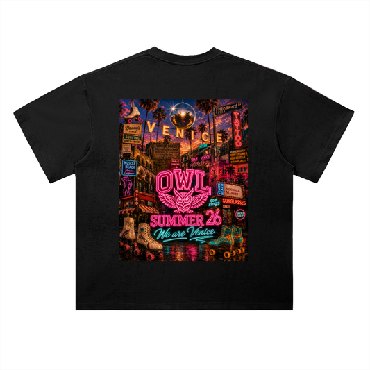 We Are Venice Drop Shoulder Cotton T-Shirt