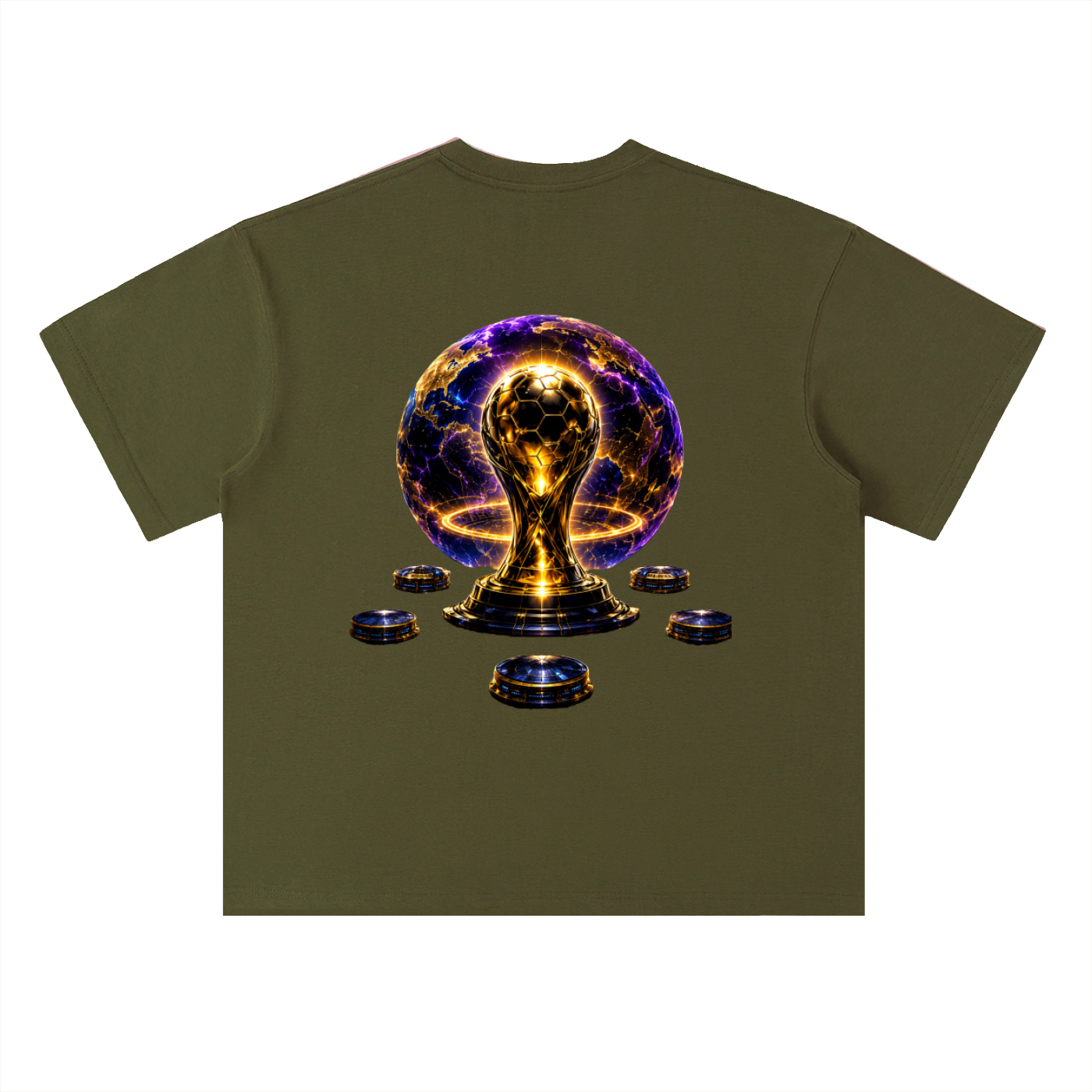 World Cup Trophy Drop Shoulder Cotton T-Shirt