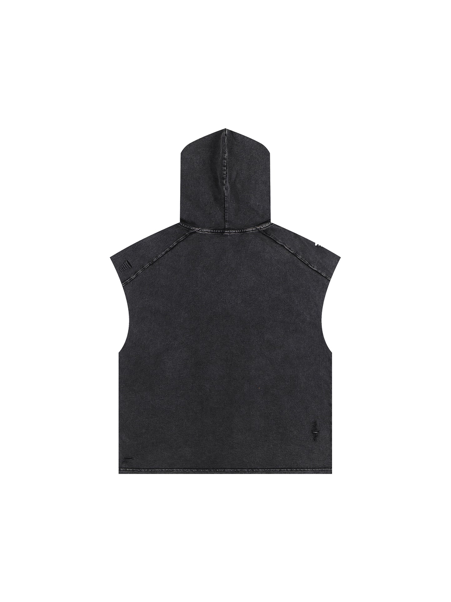 Freeze It Up Snow Washed Boxy Hooded Tank Top