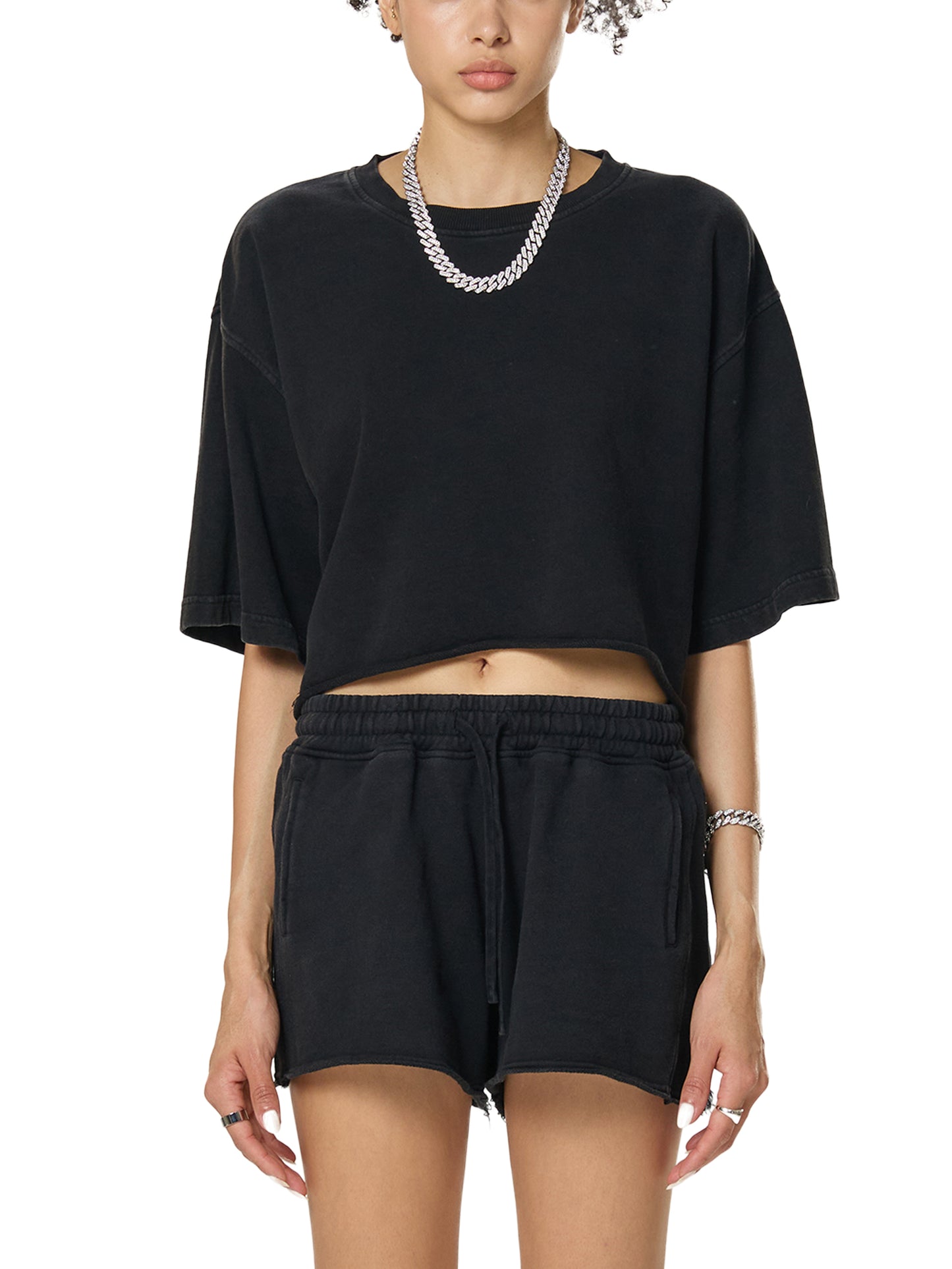 Women’s Sociiety Snow Washed Crop Top