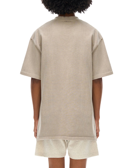 Flawed Gawd Nametag Heavyweight Vintage Washed Frayed T-Shirt