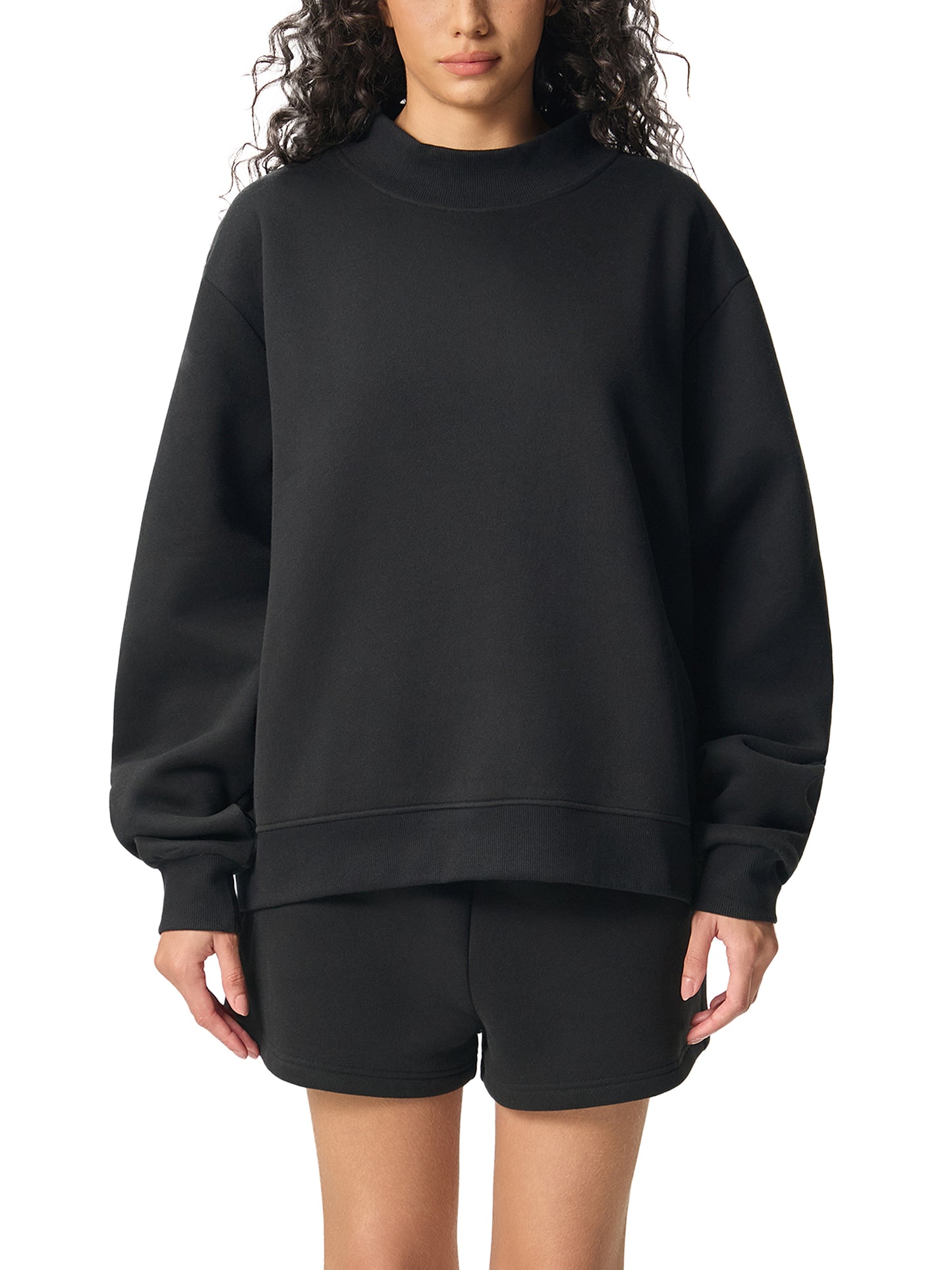 Women’s University Uniform Mock-Neck Crew Sweatshirt
