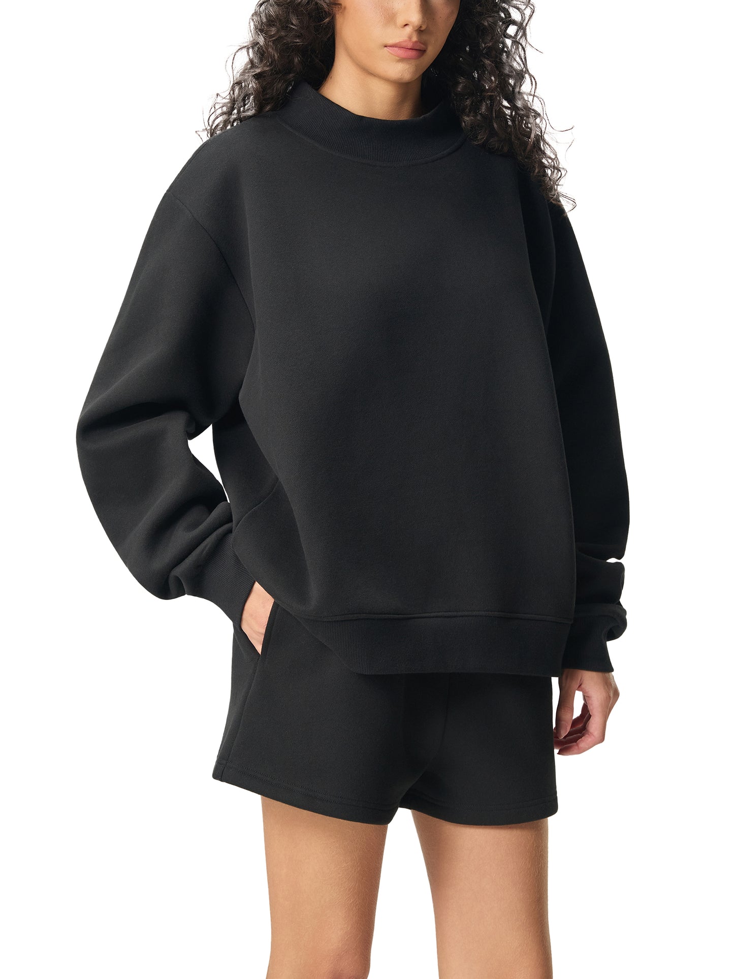 Women’s University Uniform Mock-Neck Crew Sweatshirt