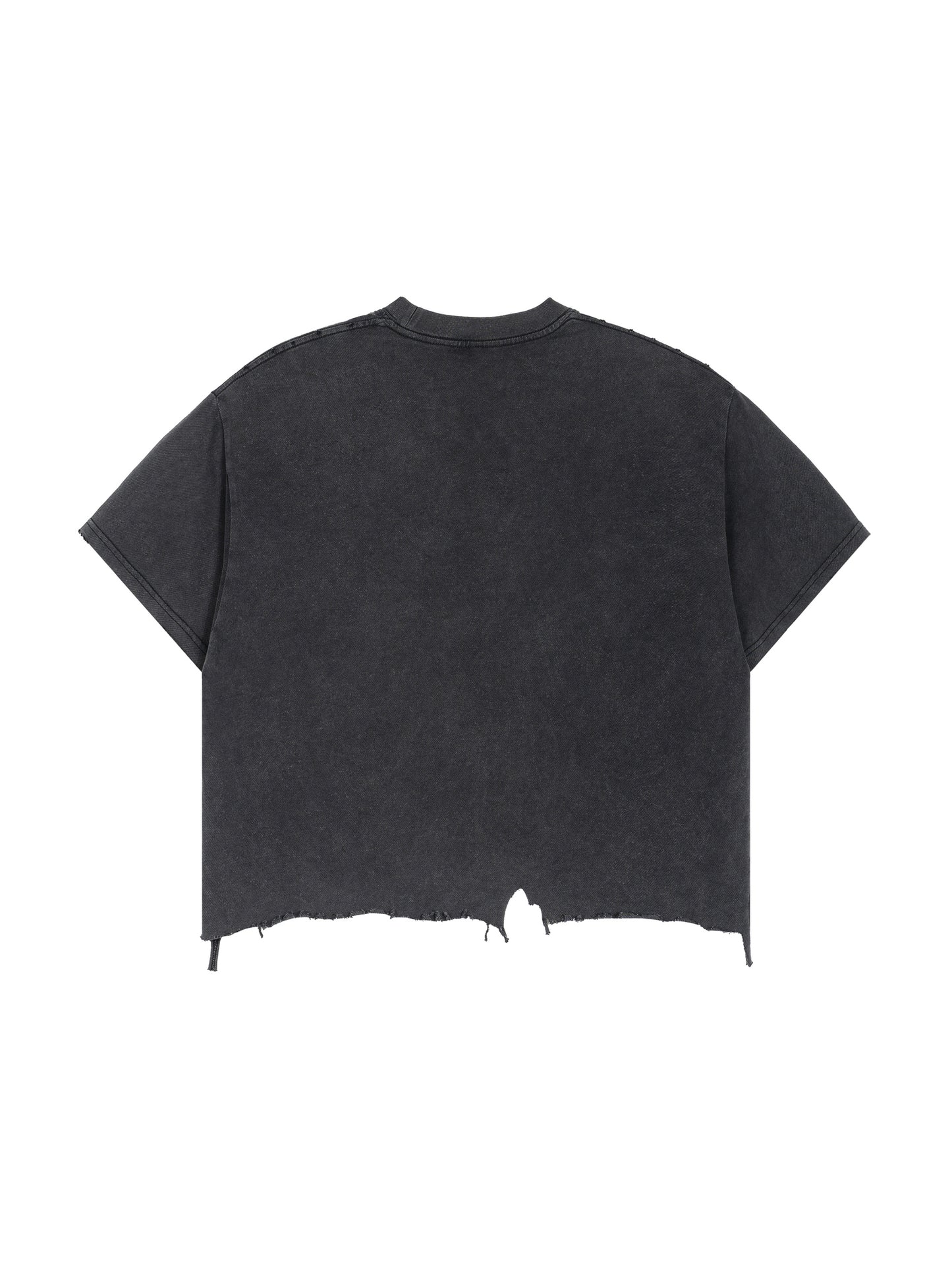 Unisex Vintage Distressed Freeze It Up Boxy Crop T